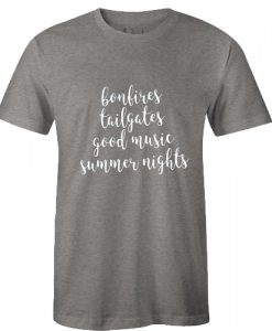 Bonfires Music Tailgate Shirt - Summer Nights TShirt