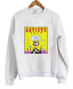 Artist Only Squidward Sweatshirt AI