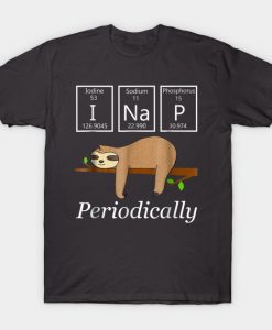 Funny Science Sloth Shirti Nap T-Shirt AI