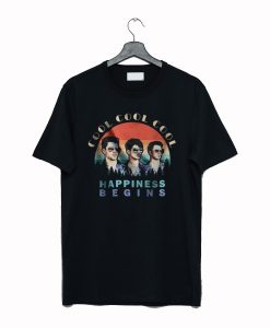 Happiness begins shirt cool cool cool jobros t-shirt AI