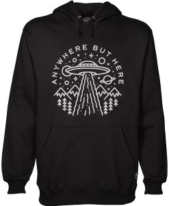 Anywhere But Here Alien Hoodie AI