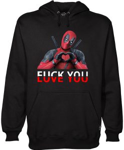 Deadpool Fuck You And Love You Hoodie AI