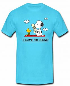 I Love To Read Snoopy T shirt AI