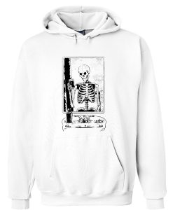 SKELFIE Skeleton taking a Selfie Hoodie AI