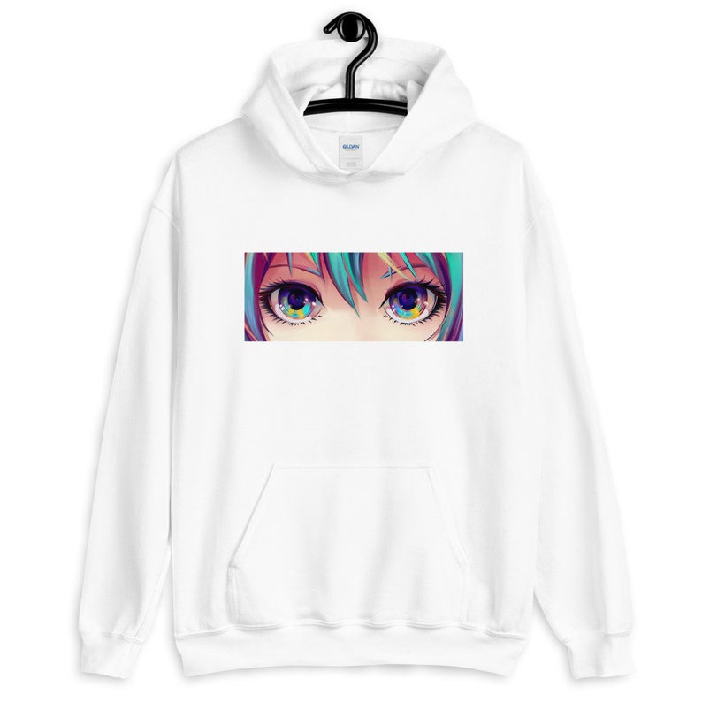 Anime Eyes Unisex Hoodie AI