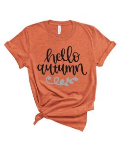 Hello Autumn T Shirt AI