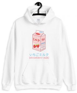 Japanese Strawberry Milk Unisex Hoodie AI