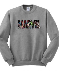 Marvel Logo Grey Sweatshirt AI