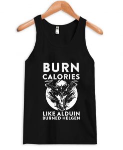 Skyrim Burn Calories Like Alduin Burned Helgen Tank Top AI