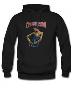 Erykah Badu Black Hoodie AI