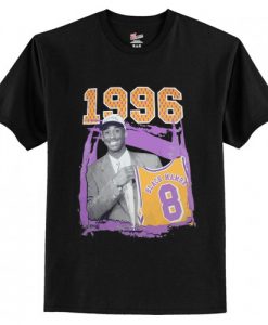 Kobe Bryant 1996 Draft Day Black Mamba Number 8 Tribute T Shirt AI