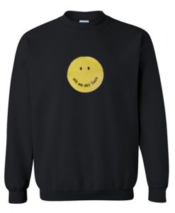 Sit On My Face Smiley Sweatshirt AI