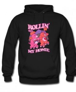 Vintage Care Bear Roller Skating Hoodie AI