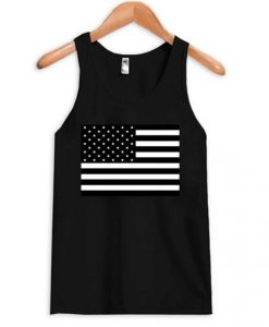 American Flag B&W Tanktop