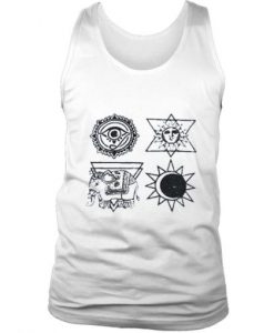 Ancient Religion Symbol Tank Top