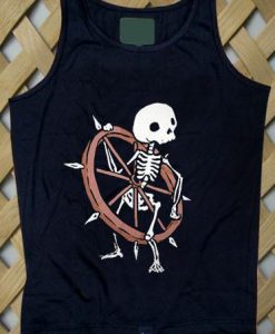 Bone Wheel Skeleton Tank top