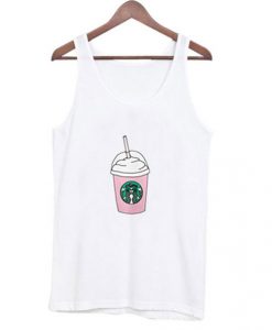 Cartoon Starbucks Drinks Tank Top