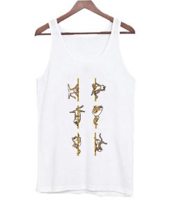 Cats Pole Dancing Club Tank Top AI