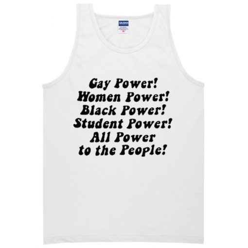 Gay Power Women Power Black Power Tanktop