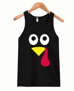 Happy Thanksgiving Turkey Face Tanktop