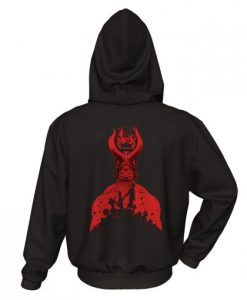 Hellboy Back Hoodie KM