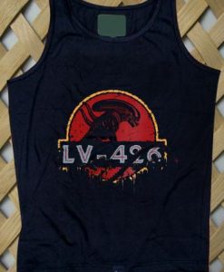 Jurrasic Park Alien Star Wars Tank top