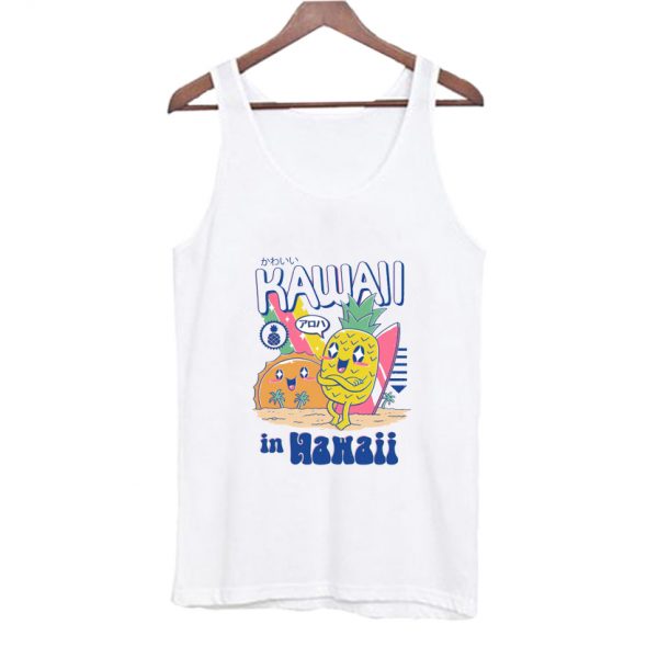 Kawaii in Hawaii Tank Top AI