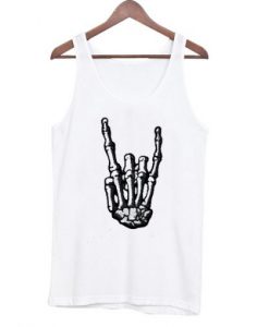 Metal Hand Skeleton Tank Top