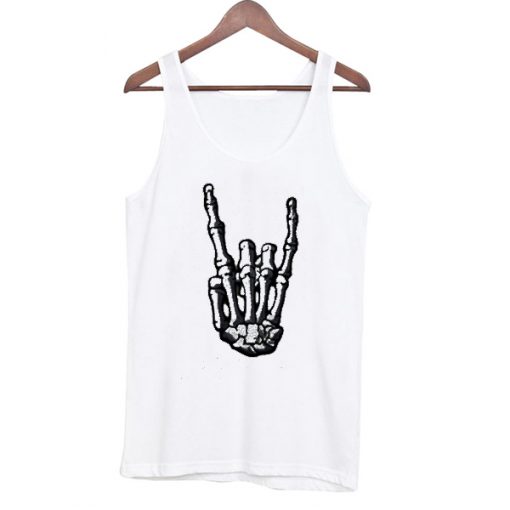 Metal Hand Skeleton Tank Top