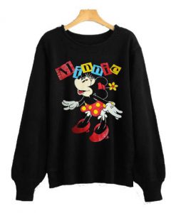 Vintage Minnie Mouse Black Sweatshirt