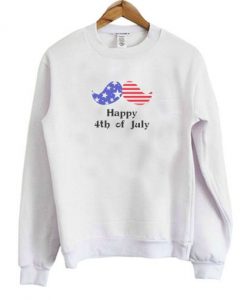 Youth Happy 4th Of July Mustache Sweatshirt