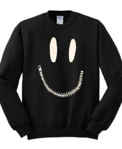 Zipper Mouth Sweatshirt