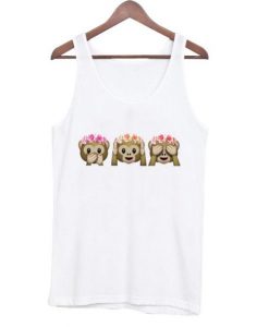 monkey emoji tanktop