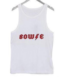 White Bowie tanktop