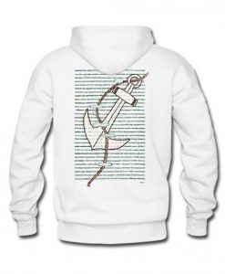 made me one day look throught it Blackout Poetry Back Hoodie