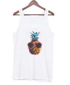 pineapple with sunglasses Tank Top