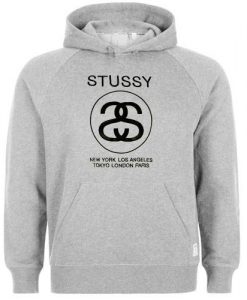 stussy logo hoodie