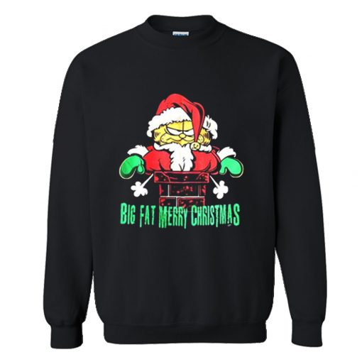 Garfield Big Fat Merry Christmas Sweatshirt AI