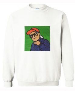 Lili Hayes Cartoon Portrait White Sweatshirt AI