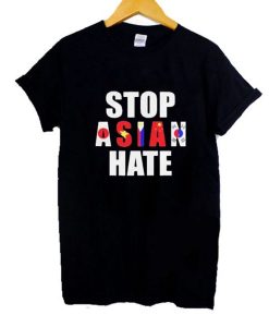 Stop Asian Hate Graphic T Shirt AI