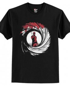 007 Deadpool James Bond Super Spy Assassin Marvel ND019 Black T-Shirt AI