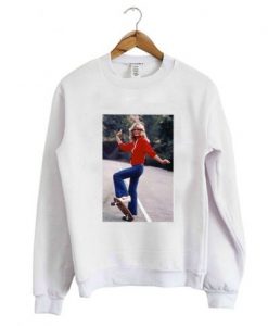 Farrah Fawcett skateboard Sweatshirt AI