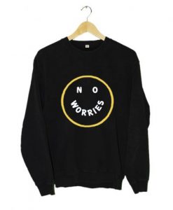 No Worries Sweatshirt Black AI