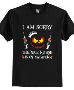 I Am Sorry The Nice Nurse Is On Vacation Jack Skellington Halloween T Shirt AI