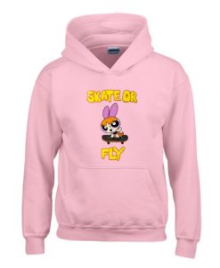 Power puff girls x Daisy Street Skate Or Fly Hoodie AI