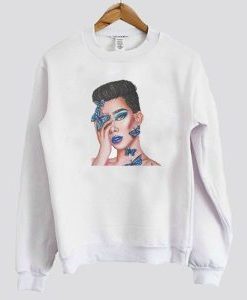 James Charles Butterfly Inspired Sweatshirt AI