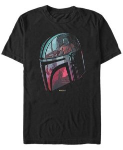 Mandalorian Helmet T Shirt AI