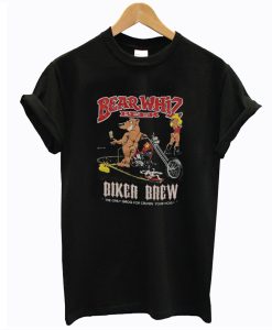 Bear Whiz Beer Biker Brew T-Shirt AI