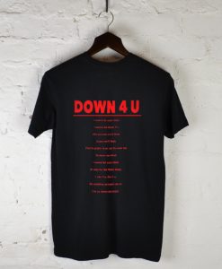 Down 4 u Ja Rule Ashanti T-Shirt Back AI