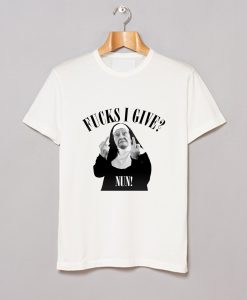 Fucks I Give Nun T Shirt AI